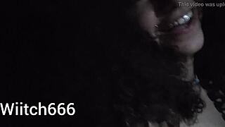 Young Latina brunette amateur exposes herself on the street, engaging in oral, anal, and assfucking.