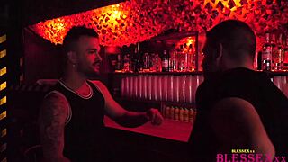 Cruising club shemale get experience about gay blowjob and gay cumshot