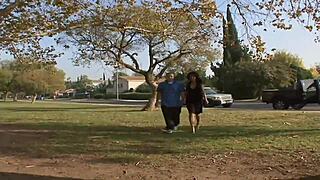 nerdy blonde pornstar tests huge cock at home on kuxxx.com