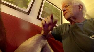 old amputee grandpa shares stories with verbal daddy