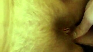 A casual couple dives into intense pussy fucking