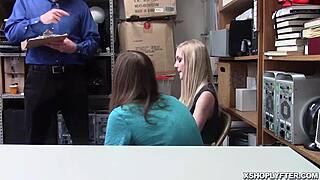 the high roller shoplyfter sucks the lp officer's big cock deep throat