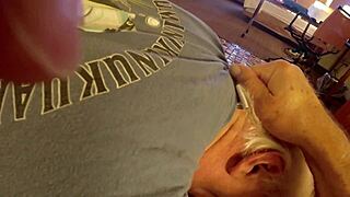 old amputee grandpa shares stories with verbal daddy