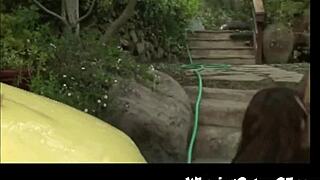 anna nova delivers a steamy interracial blowjob and wild fucking with a big black cock.