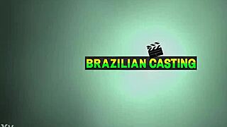 Brazilian casting party with wild oral action