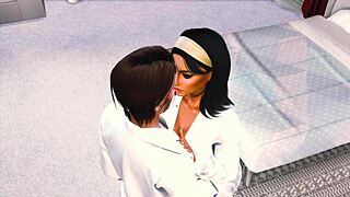 sims 4 nicole & alex getting wild in anime style! 😜