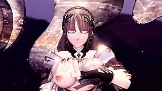 mmd dance with demeter in full nudity by bobopenguin