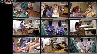 All natural tits and pussy backstage of a hospital-set porn film