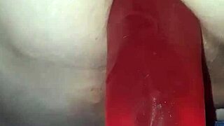 Bbw Milf Rides Massive Red Dildo Hard