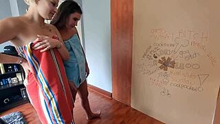 Two girls worked my cock through a gloryhole. Their amateur skills left me stunned.