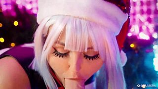 Lucy Christmas fucks in cyberpunk style 😈