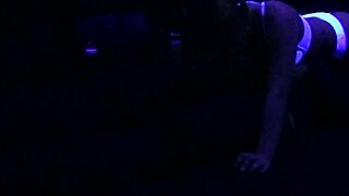 scarlett johnson under blacklight, ready for sex?
