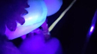 Slave endures painful nettle insertion on cock.