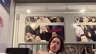 French pornstar Joy Karen enjoys a big dick while her cuckold husband watches and joins.