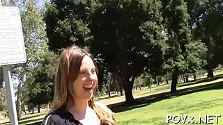Fuckable pretty young girl receives a hardcore deepthroat in this free adult movie
