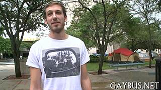 Big gay knob in hardcore porn action.