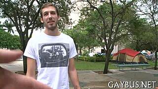 Big gay knob in hardcore porn action.