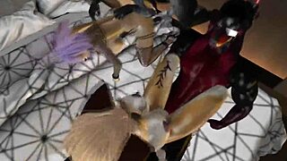 Sex-starved angels sit astride a cock with the cowgirl stance