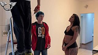 Just getting a blowjob and watch a big cocked gay guy