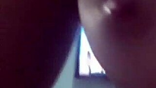 Gostosa sucks big ass then rides husband hard!