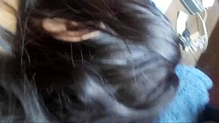 A homemade video where my boyfriend listens to my moans during intimate moments