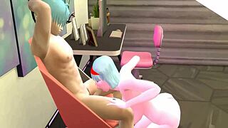 I Saw Bulma Catchin Her Stepson Masturbatin To Porn And Teach Him Sex