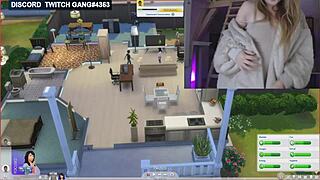 [Stream] Naked Gamer girl showing her assets: big tits and breasts