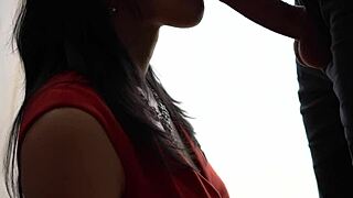 Hot Wife Deepthroats Friend's Big Cock!