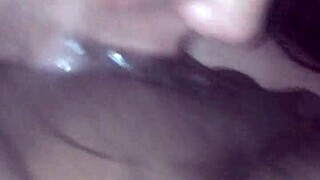 My friend demonstrates her deep throat skills with bold intensity and pleasure