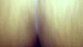 bent over in doggystyle, her wet pussy glistening with desire