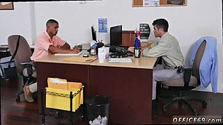 Hairy Arms Gay Sex in Steamy Classroom