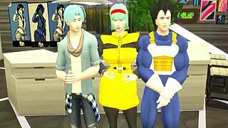 I Saw Bulma Catchin Her Stepson Masturbatin To Porn And Teach Him Sex