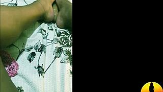 trailer of athletic latina masturbating with foot play until climax