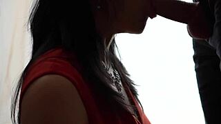 Hot Wife Deepthroats Friend's Big Cock!