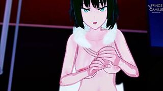 Fubuki POV Video masturbating to the beat of the one punch man