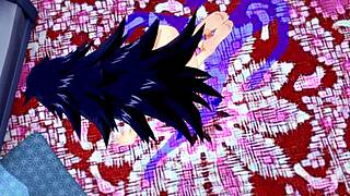 Kayama Nemuri Endures Intense Footjob And Cowgirl Fuck In My Hero Academia Hentai