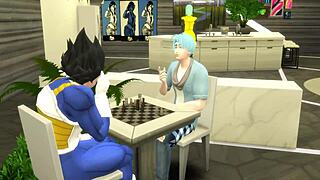 I Saw Bulma Catchin Her Stepson Masturbatin To Porn And Teach Him Sex