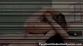 Hot Alina Li, a petite Asian teacher with glasses, engages in sex and blowjob scenes involving feet.