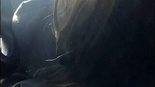 Double vaginal penetration, cum in the mouth and face with an cheating blonde