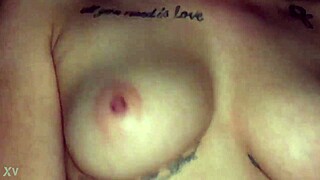 The latina amateur with perfect natural tits rides a monster cock outdoors, not her sister
