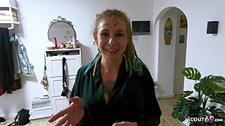 Oh man, I can’t believe it… skinny German teen Julia Juice got banged raw by the mailman!