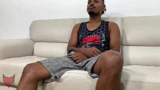 the bbc cock fucks me hard after i spill the coffee