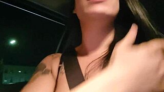I picked up a trans beauty for a ride and blowjob with cumshot facial