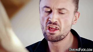 Wow, classy blonde rides hard dick with passion!