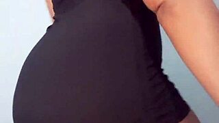 young amateur dancing in mini dress with ass plug 😜