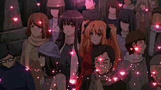 Lesbian teens in hentai college explore big tits licking and sucking. Their anime adventure unfolds with blonde beauties under music vibes.