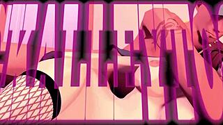Adult cartoon with big black ass and big black dick