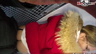 Tão excitada na floresta com essa milf alemã, sexo ao ar livre em POV de óculos