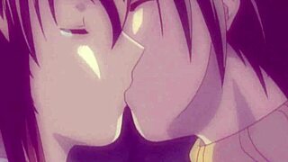 In this fantasy anime dream sequence, the scene unfolds