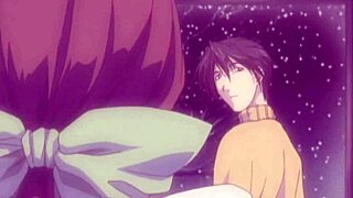 In this fantasy anime dream sequence, the scene unfolds